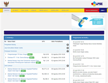 Tablet Screenshot of lpse.balikpapan.go.id